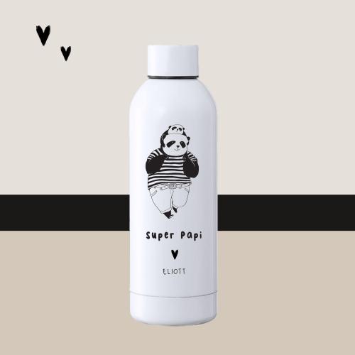 BOUTEILLE ISOTHERME PERSONNALISABLE - 500ML - PANDA