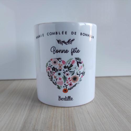 SECONDE CHANCE -  BOUGIE - BONNE FÊTE MAMIE - PRENOM : BERTILLE