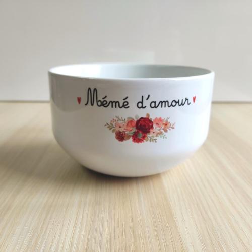 SECONDE CHANCE - BOL CERAMIQUE FLEURS - MEME D'AMOUR